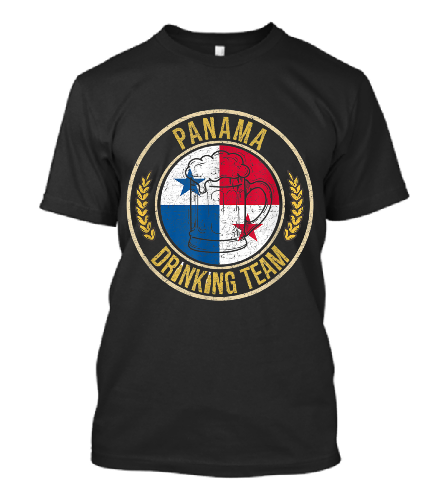Panama Beer Drinking Team With Flag And Mug T-Shirt