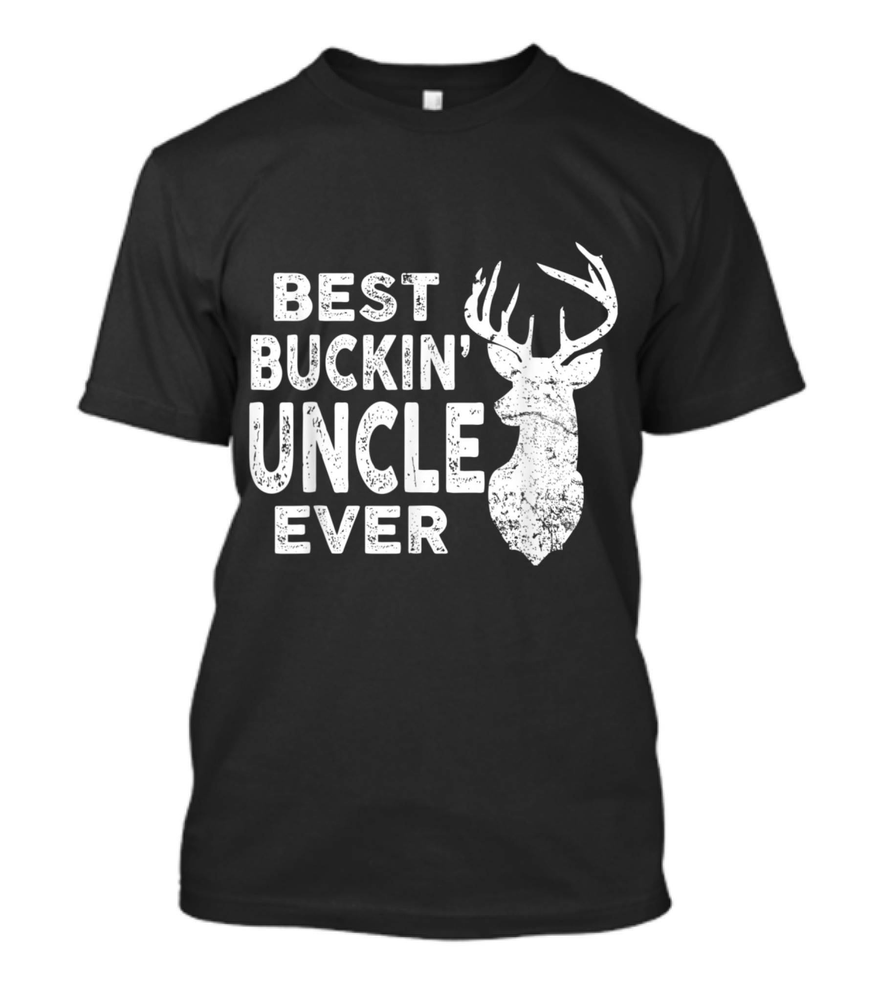 Best Buckin' Uncle Ever Deer Antlers Hunting T-Shirt