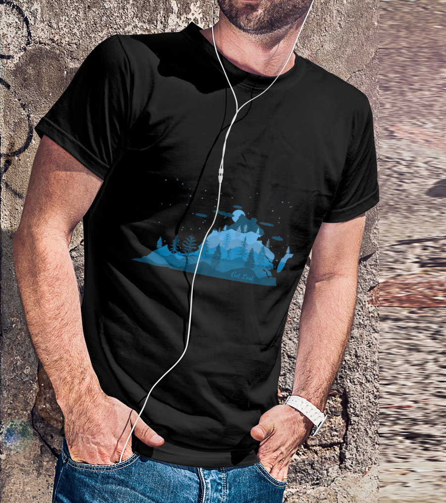 Get Lost Blue Ridge Mountain Hiking VA Nature Adventure T-Shirt