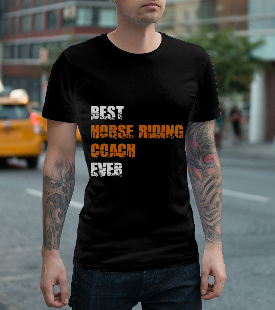 Best Horse Riding Coach Ever Recognition Text T-Shirt