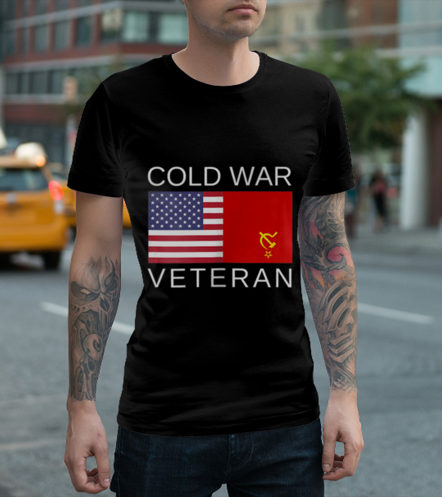 Cold War Veteran USA Flag USSR T-Shirt