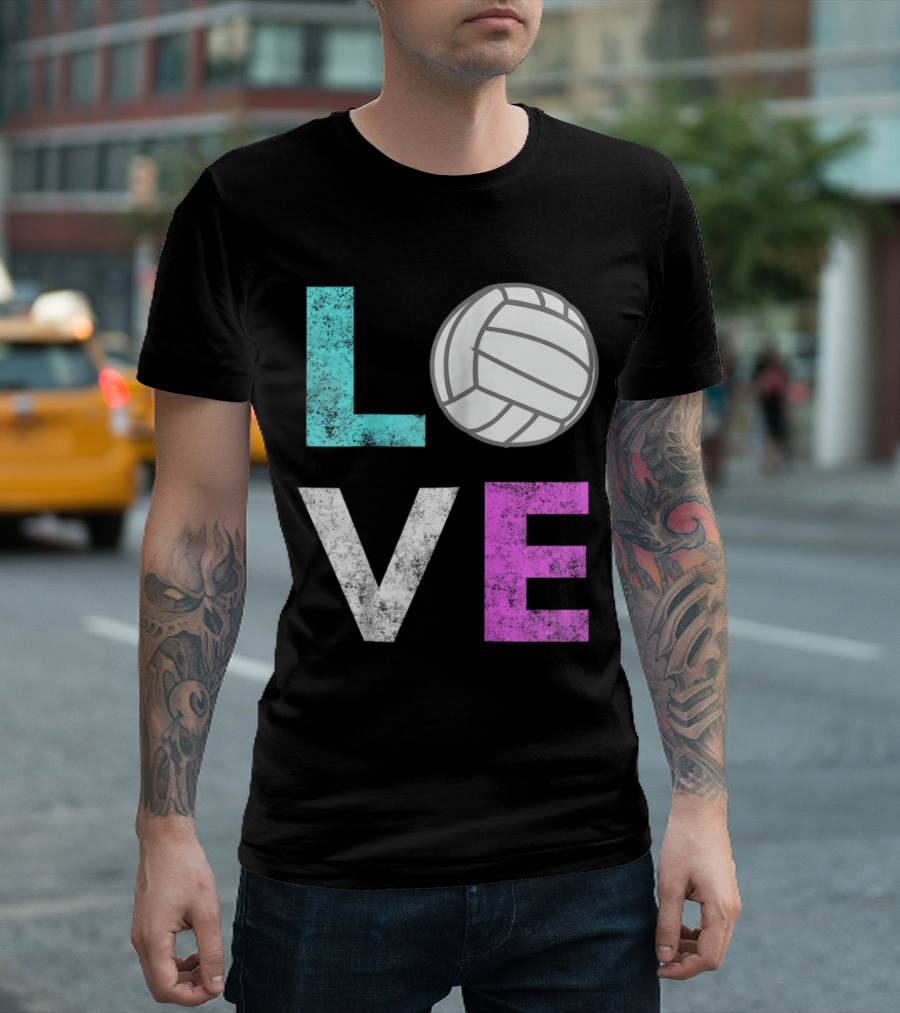 Volleyball Love Girls Fun Best Birthday T-Shirt