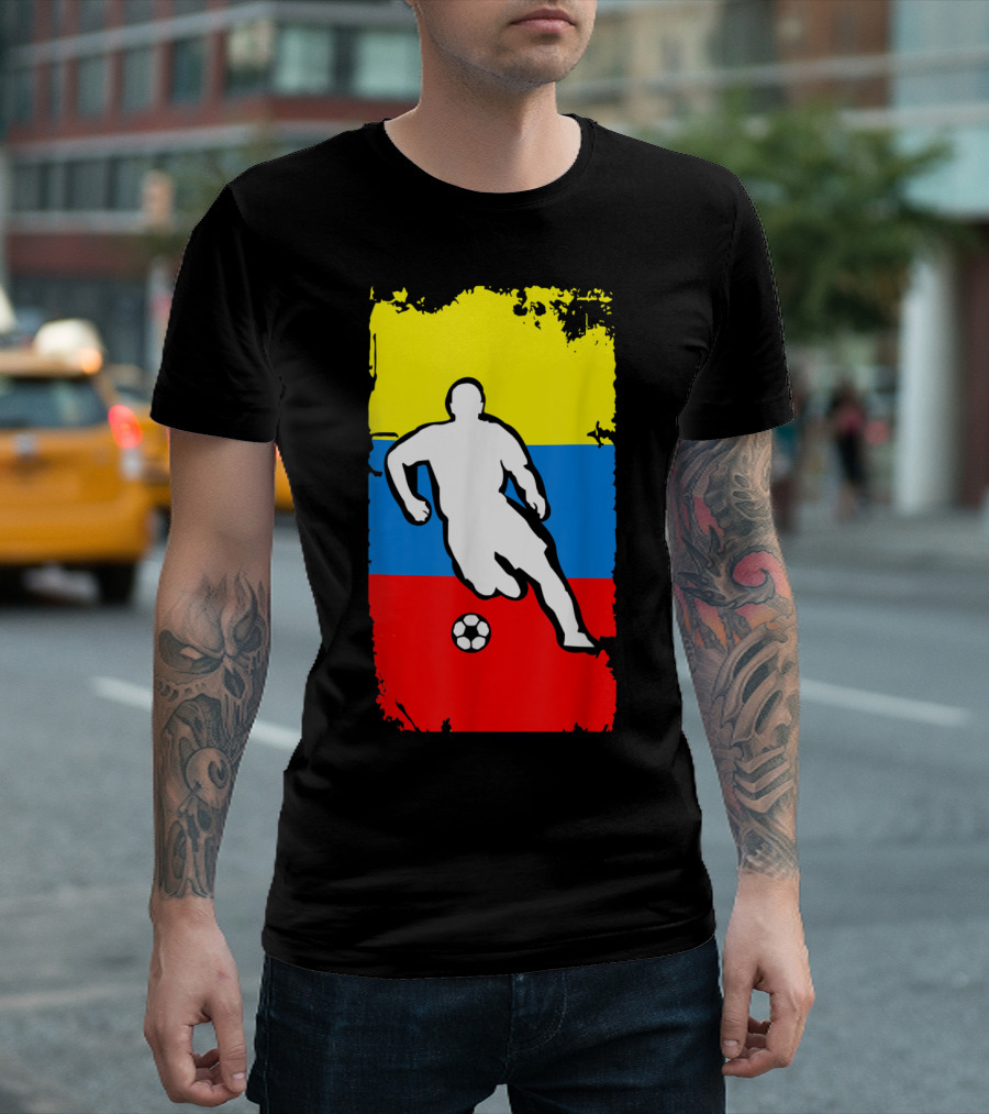 Colombia Soccer Jersey Colombian Flag Football T-Shirt