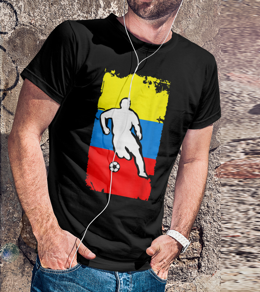 Colombia Soccer Jersey Colombian Flag Football T-Shirt