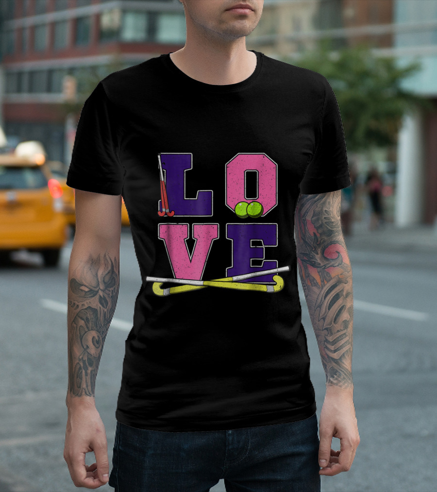 Love Field Hockey Girls Women's Sports Passion T-Shirt