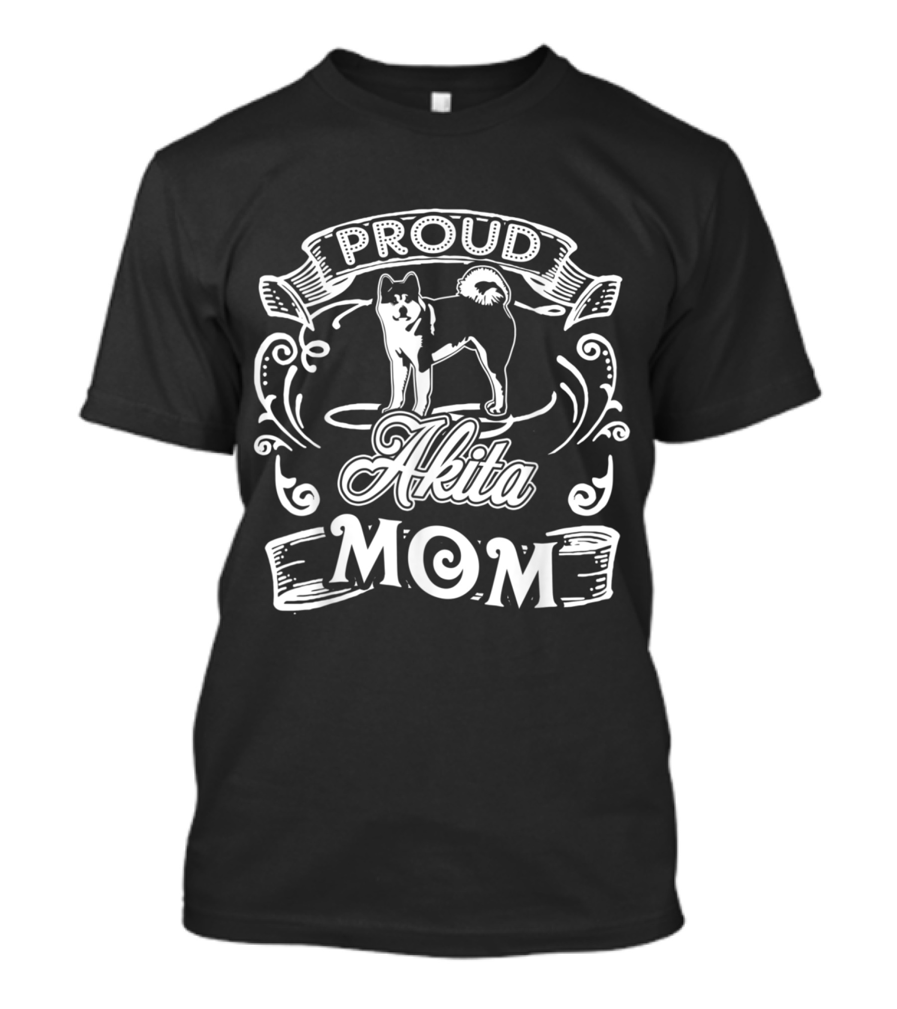 Proud Akita Mom Vintage Dog T-Shirt