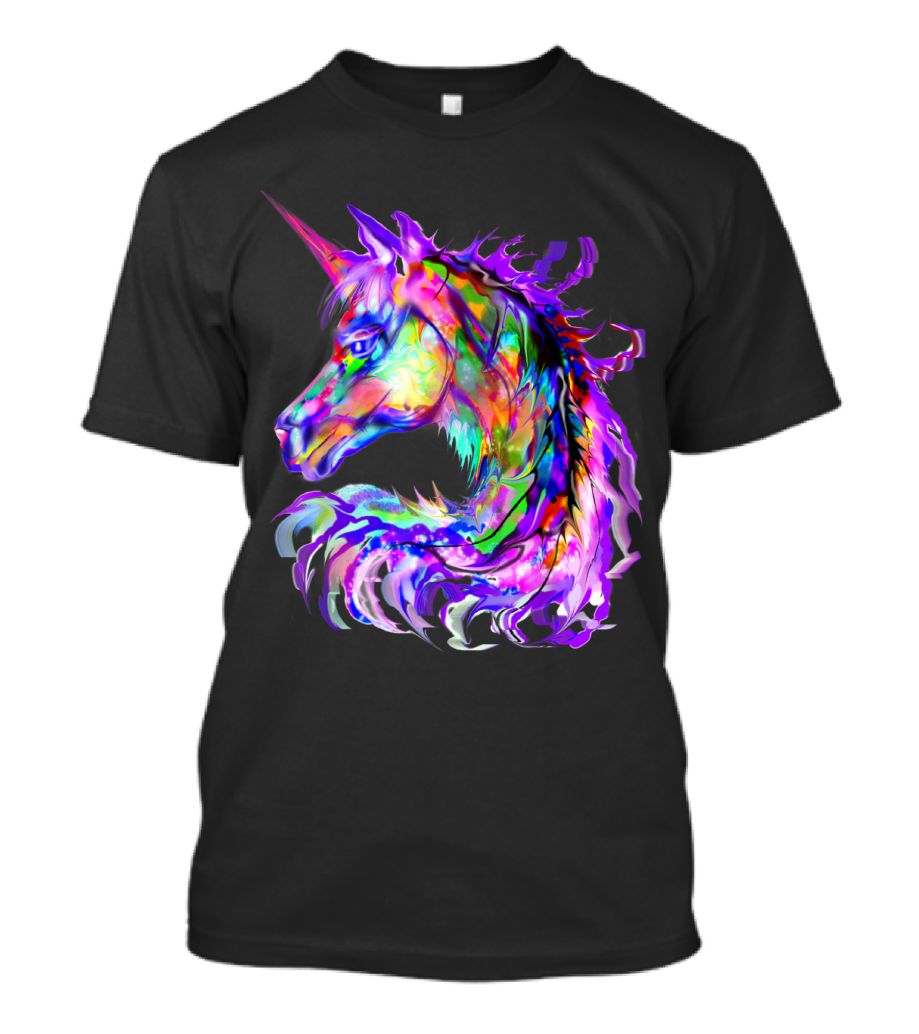 Colorful Rainbow Festival Unicorn Vibrant And Cute T-Shirt