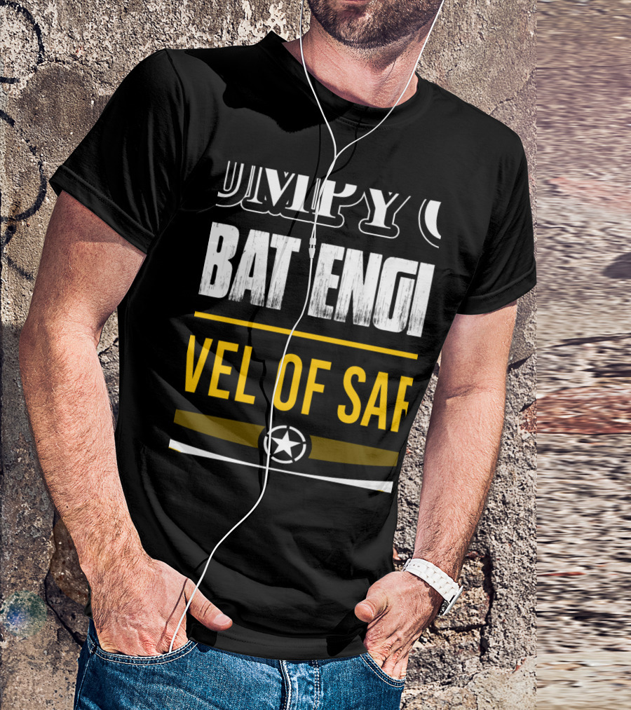 Grumpy Combat Engineer Zero Level Of Safety Star T-Shirt
