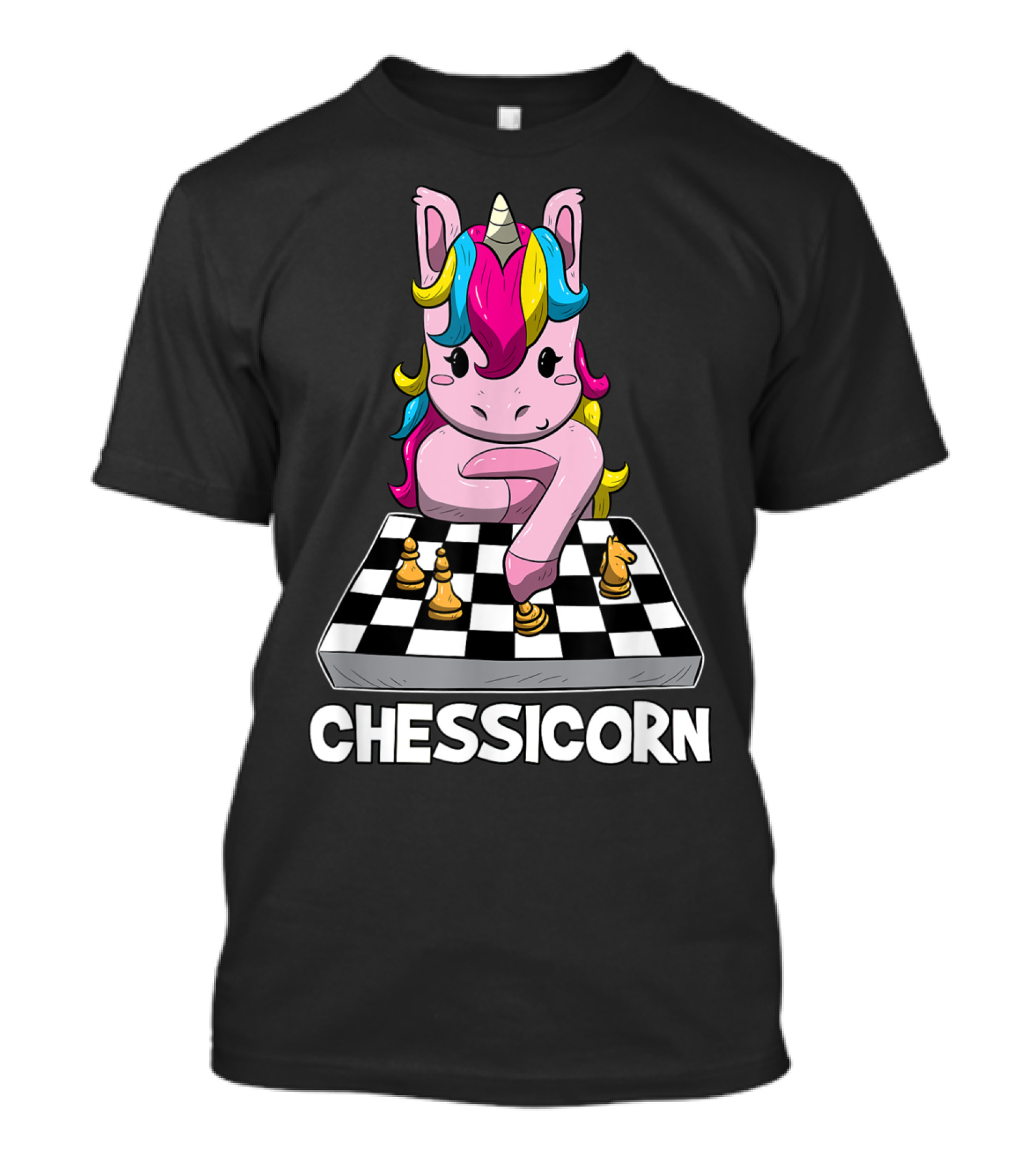 Chessicorn Funny Chess Player Unicorn Che Game T-Shirt