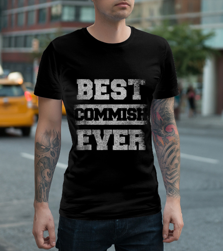 Best Commish Ever Fantasy Football Champion T-Shirt