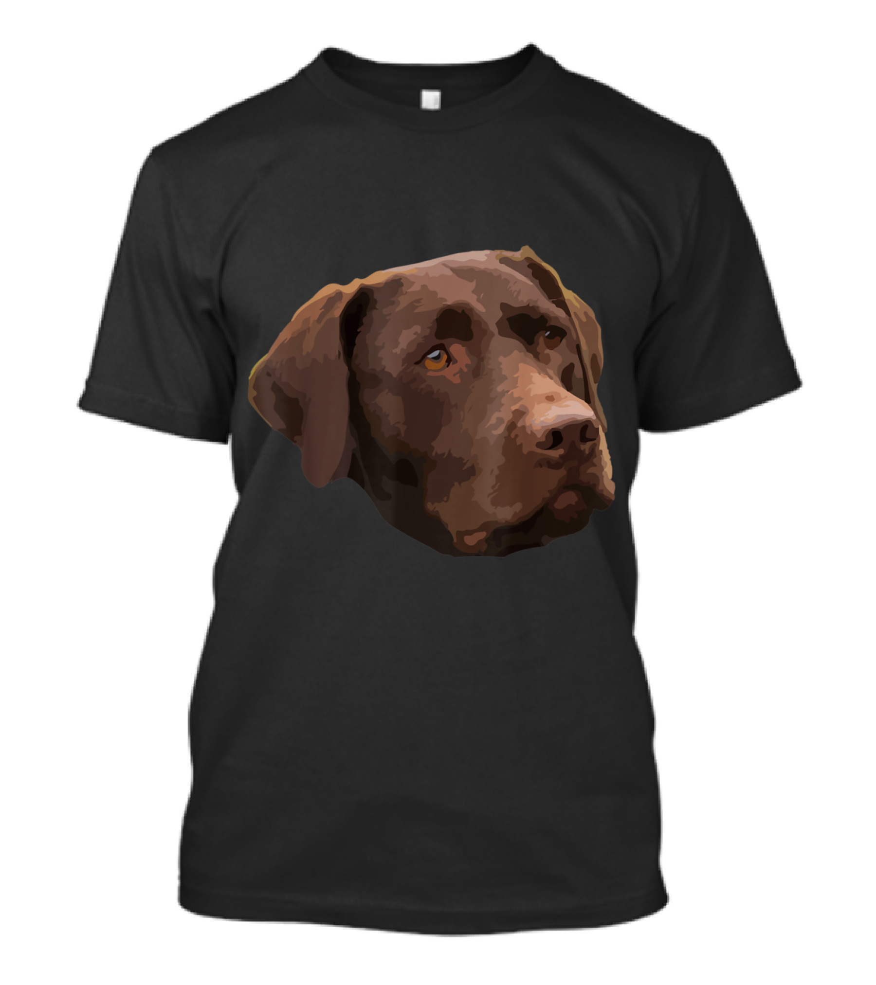 Chocolate Labrador Retriever Head T-Shirt
