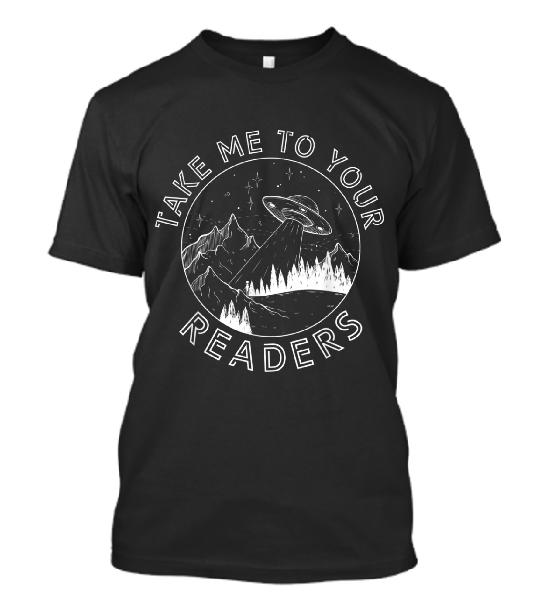 Take Me To Your Readers Alien Library English Teacher T-Shirt