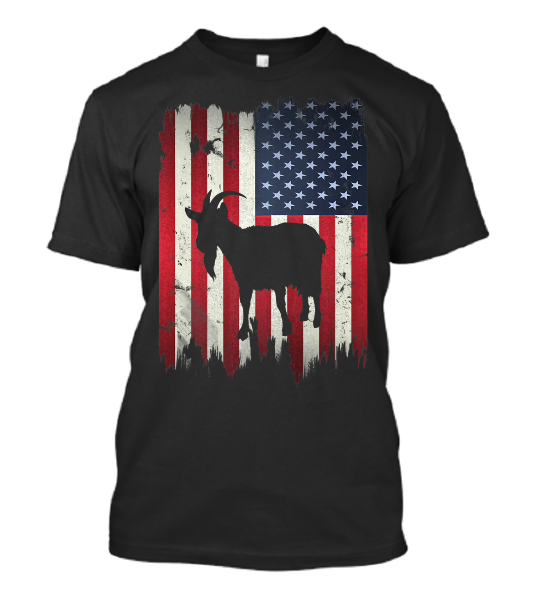 GOAT USA American Flag T-Shirt