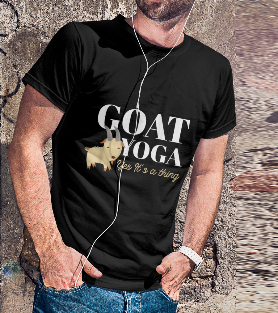 Goat Yoga Yes It's A Thing Funny Goat T-Shirt