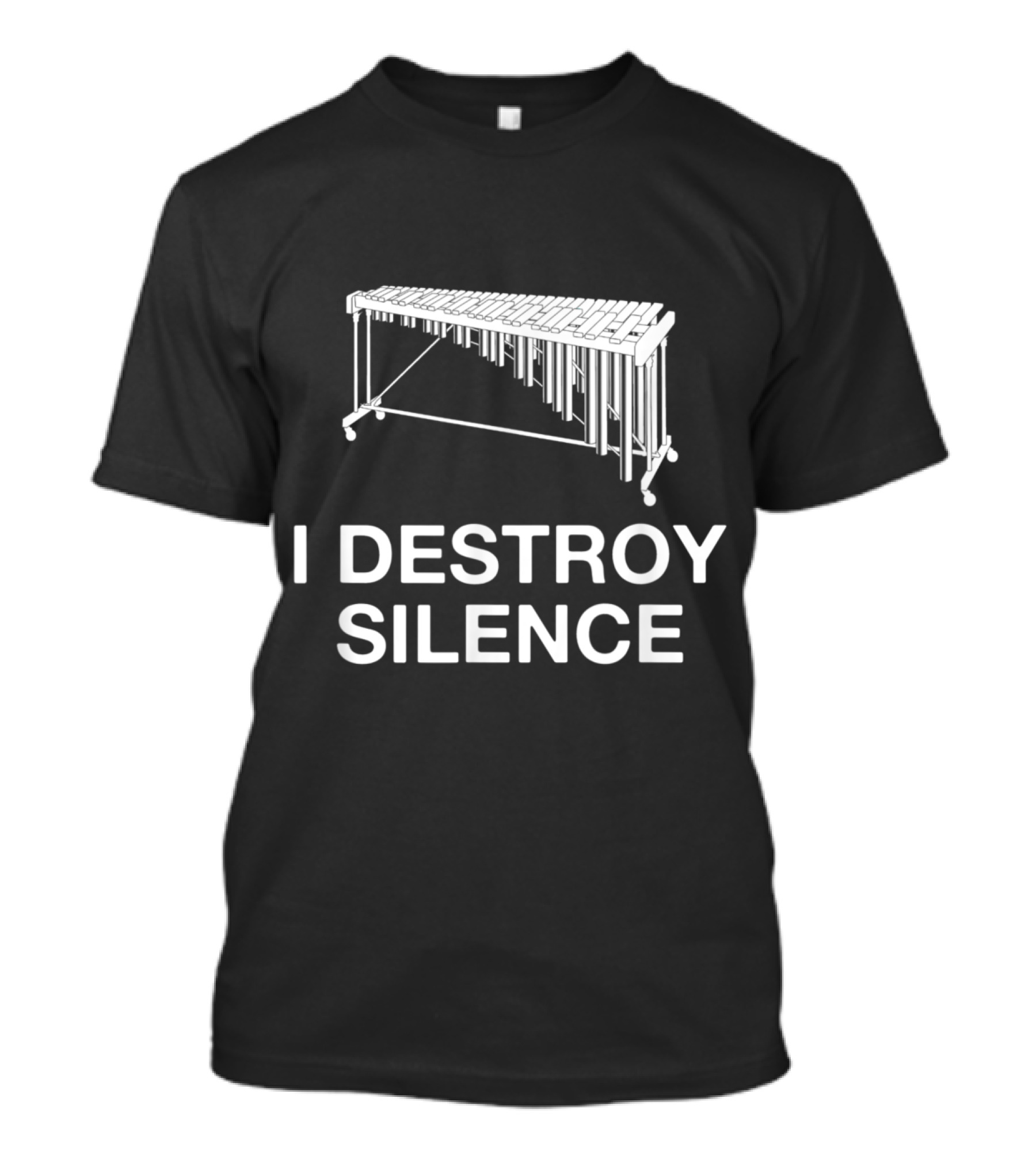 I Destroy Silence Marimba Player Musical Instrument T-Shirt