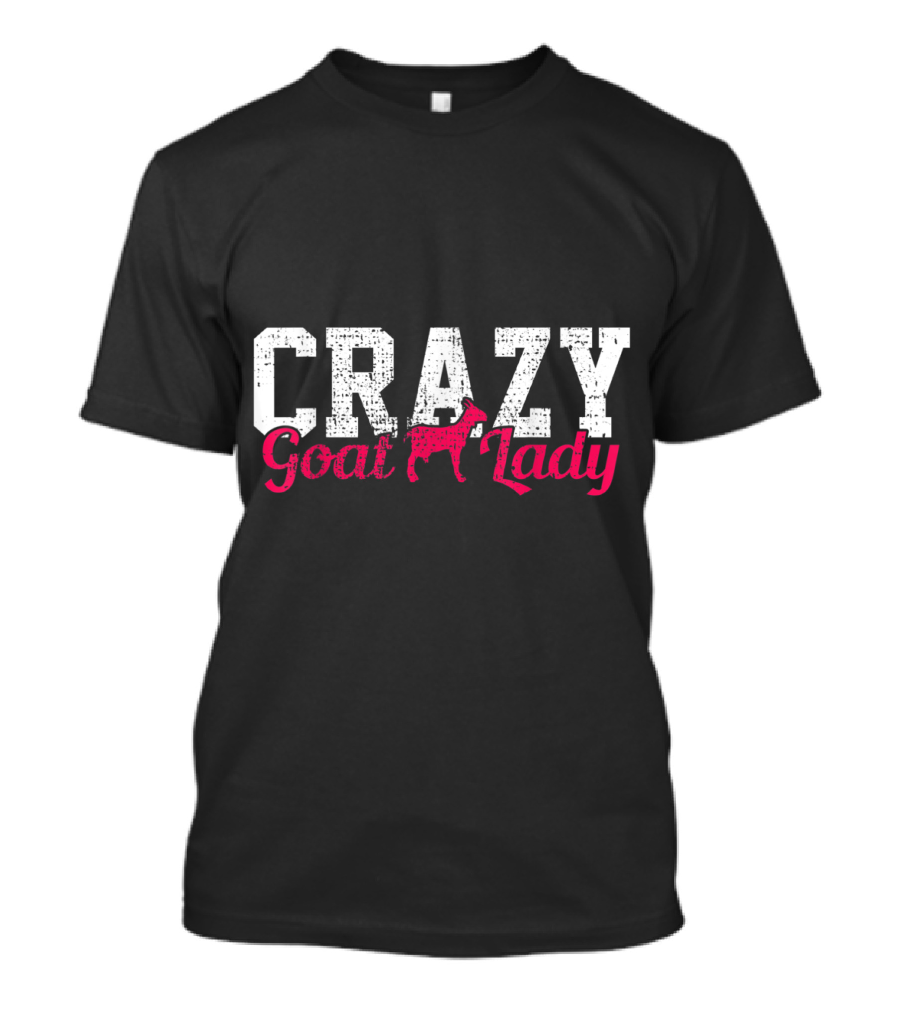Crazy Goat Lady Vintage Style Farm T-Shirt