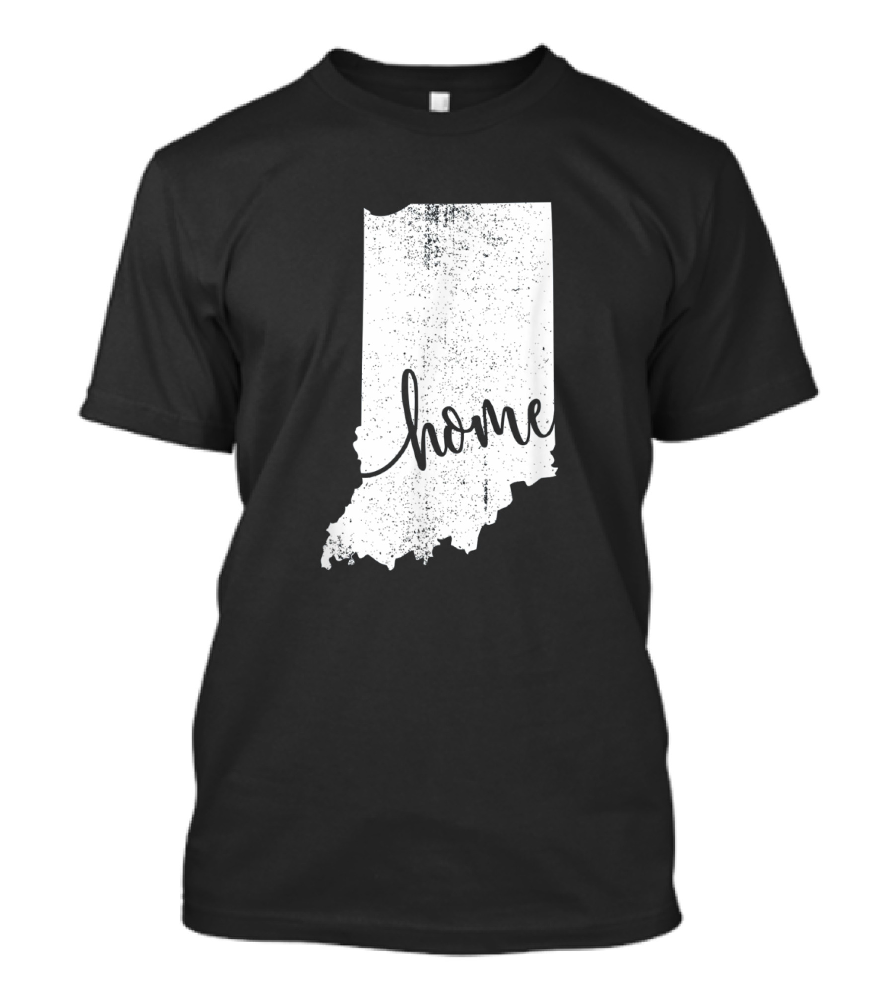 Indiana Home Love Vintage State Outline T-Shirt