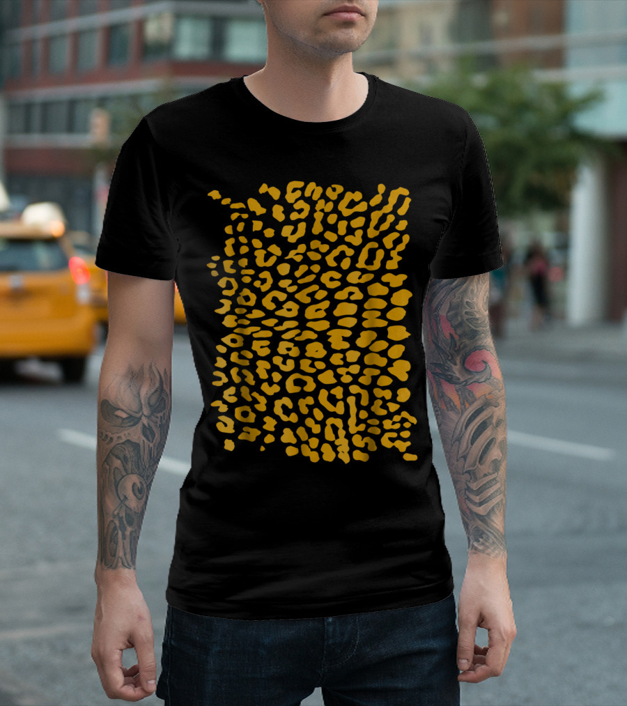 Gold Cheetah Print T-Shirt