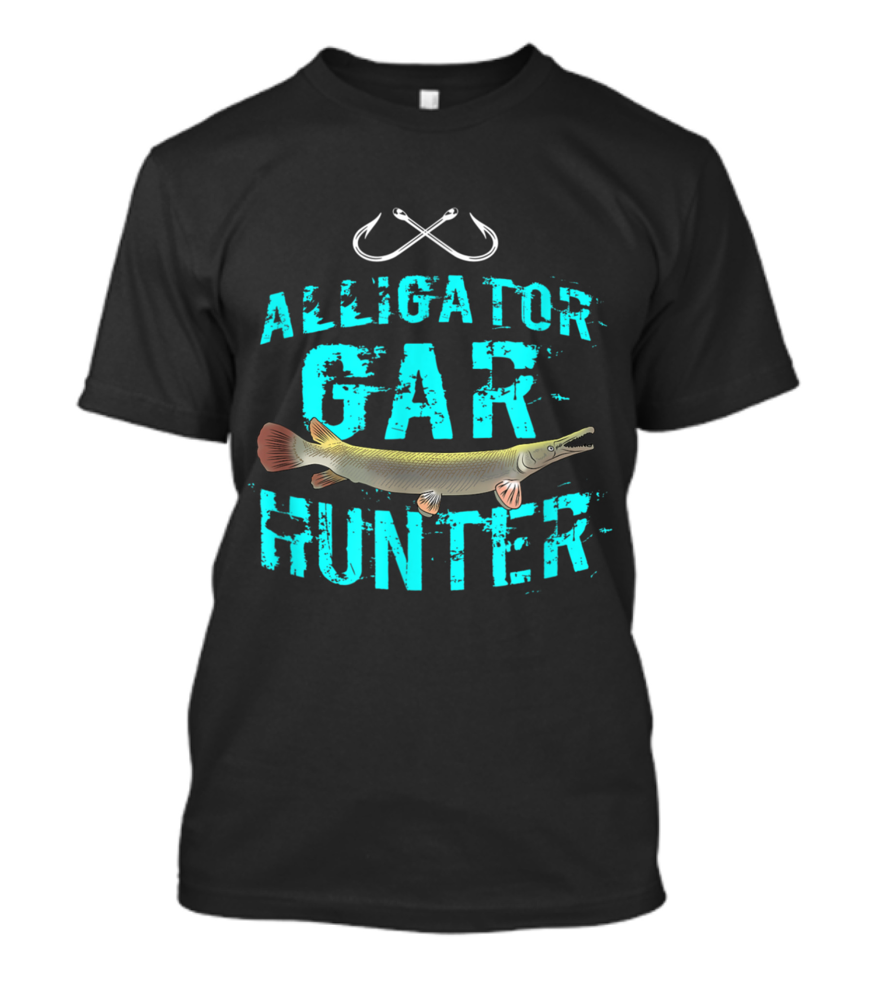 Alligator Gar Hunter Freshwater Fishing Angler Hooks T-Shirt