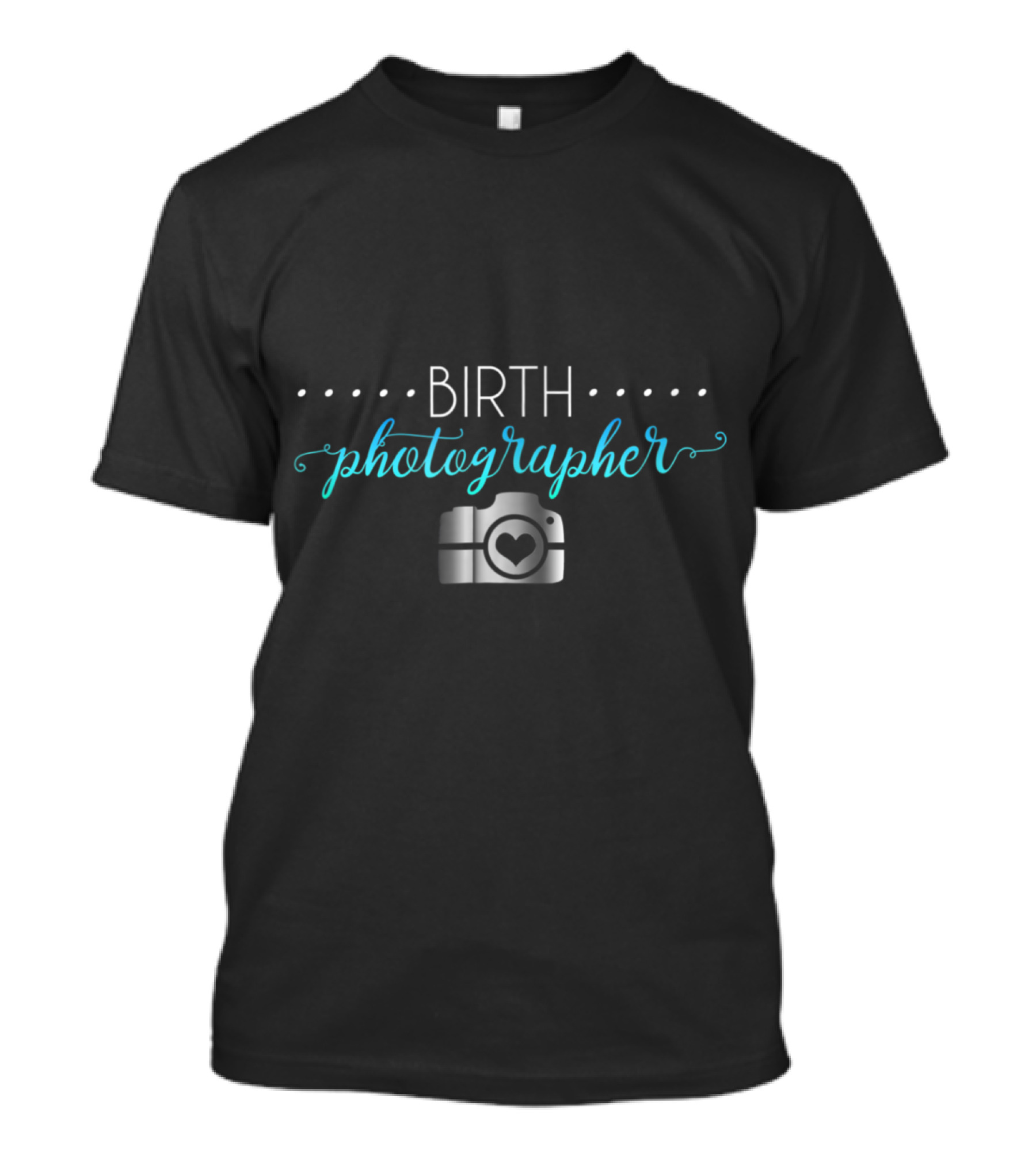 Birth Photographer Heart Camera T-Shirt