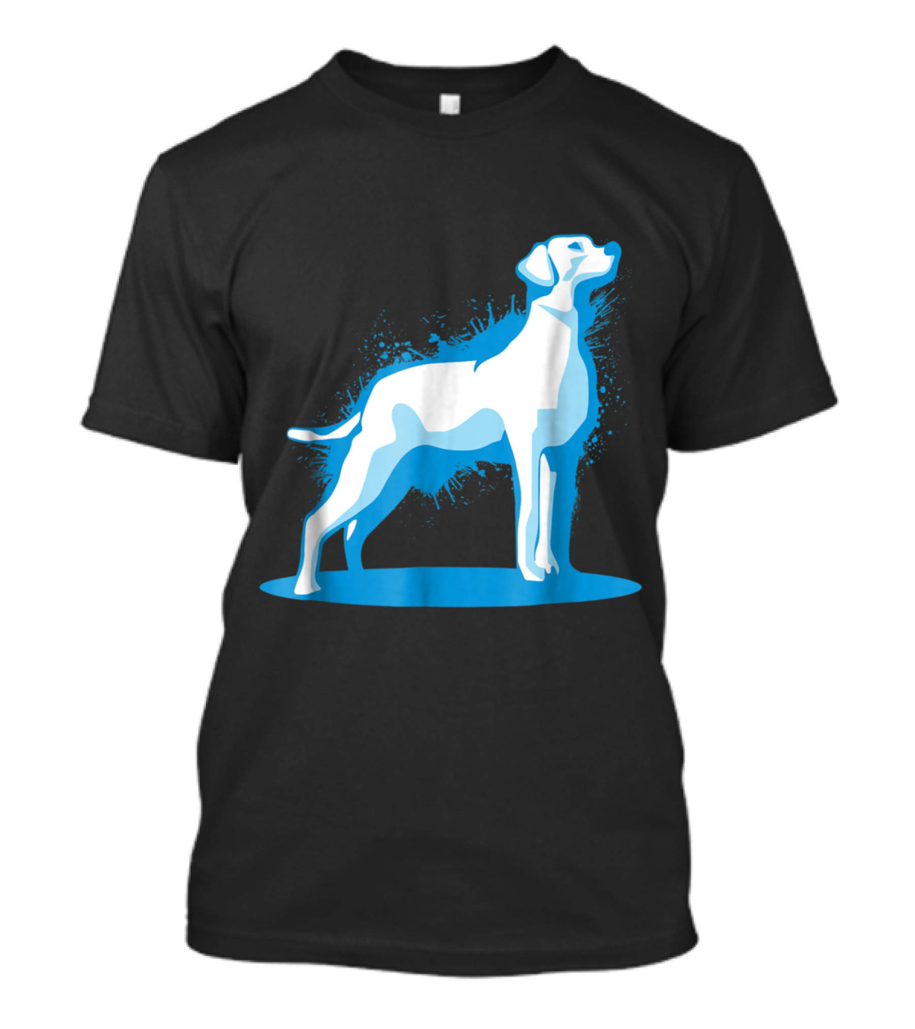Blue Labrador Art Labrador Retrieve Dog T-Shirt