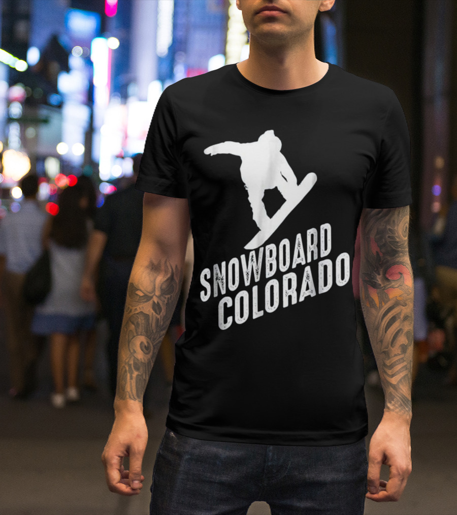 Snowboard Colorado Extreme Winter Sports Action T-Shirt
