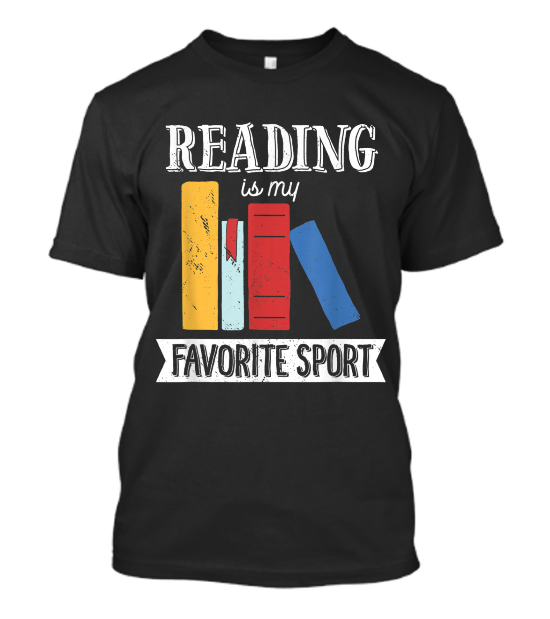 Reading Is My Favorite Sport Book Stack T-Shirt