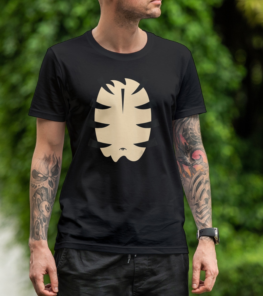 Tiger Stripes Minimalist Interpretation - Animal Inspired Geometric T-Shirt