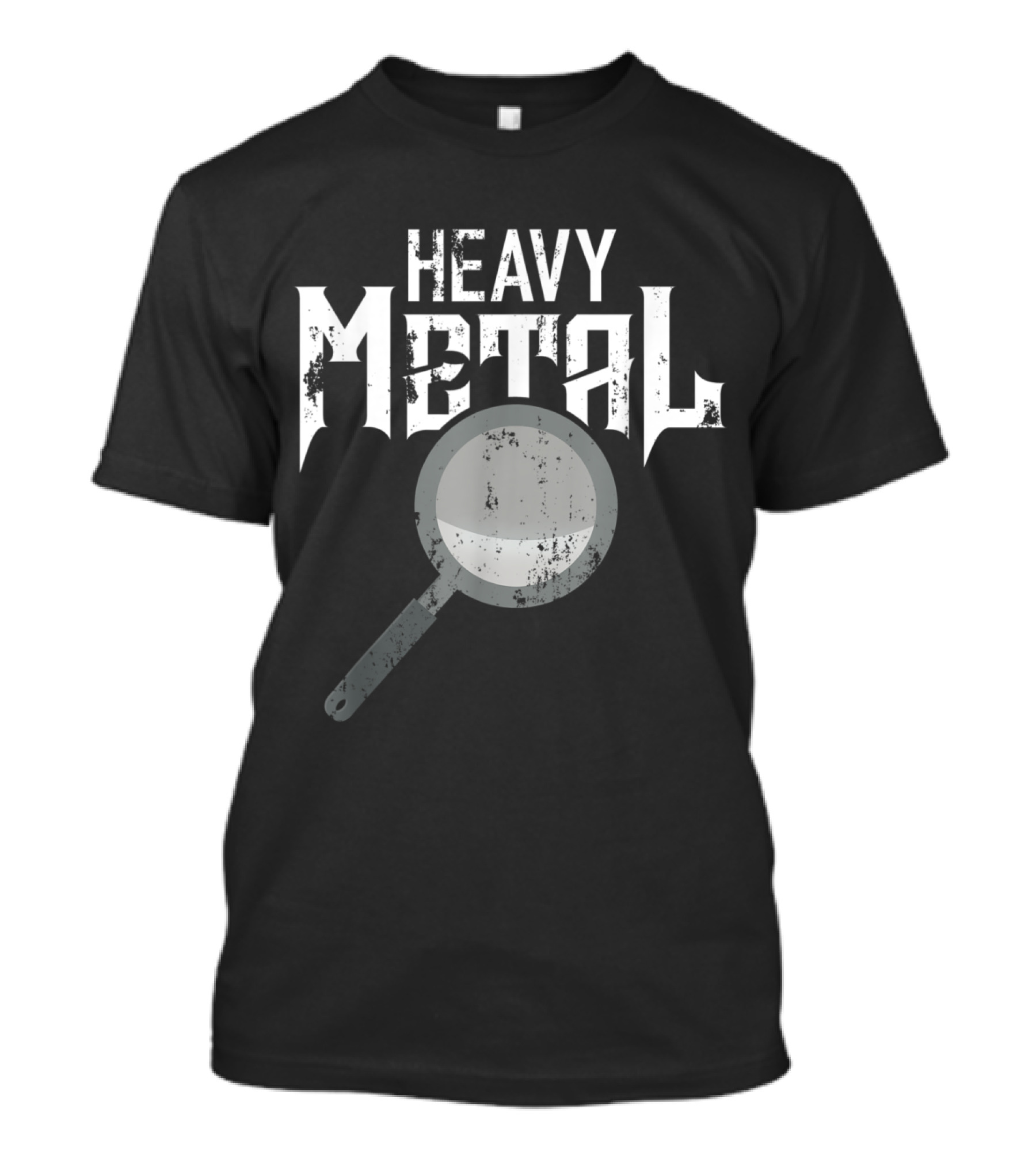 Heavy Metal Pan With Distressed Texture And Rock-Inspired Font T-Shirt