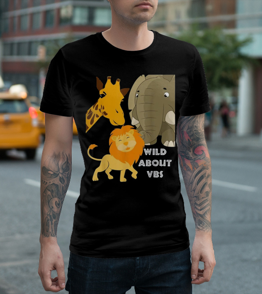 Wild About VBS Lion Giraffe Elephant Safari Adventure T-Shirt