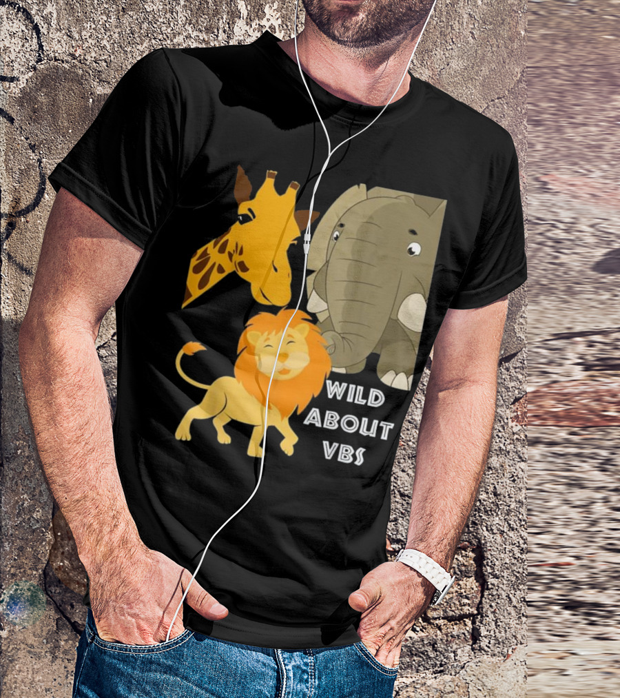 Wild About VBS Lion Giraffe Elephant Safari Adventure T-Shirt