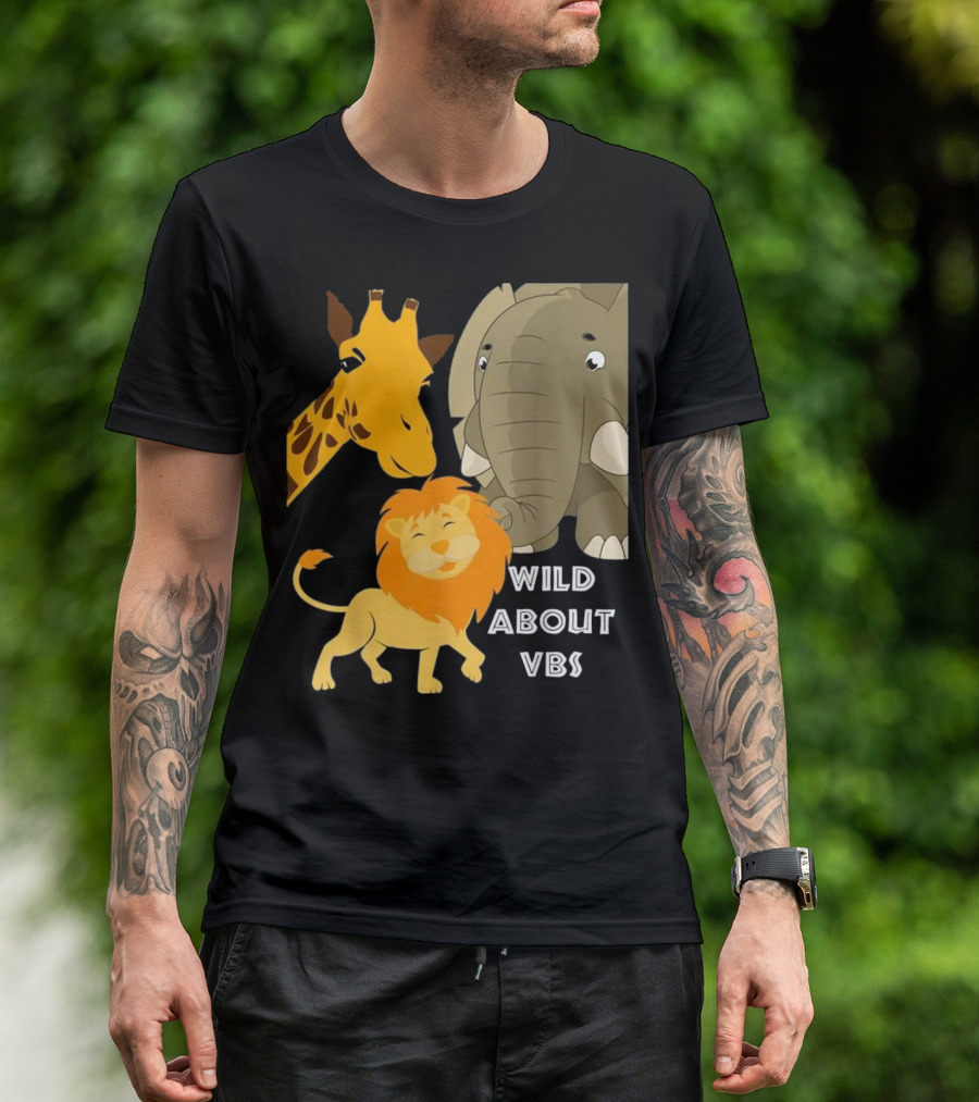 Wild About VBS Lion Giraffe Elephant Safari Adventure T-Shirt