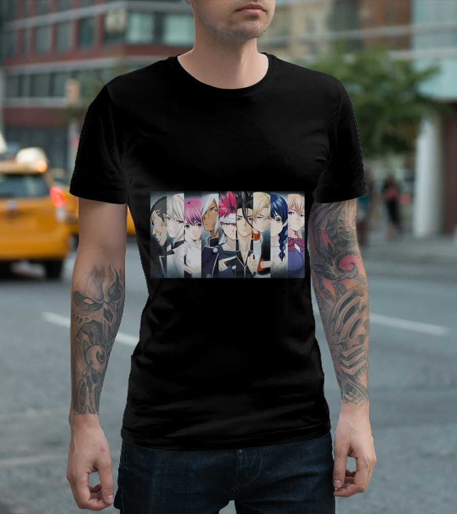 Shokugeki No Soma Anime Characters Ensemble T-Shirt