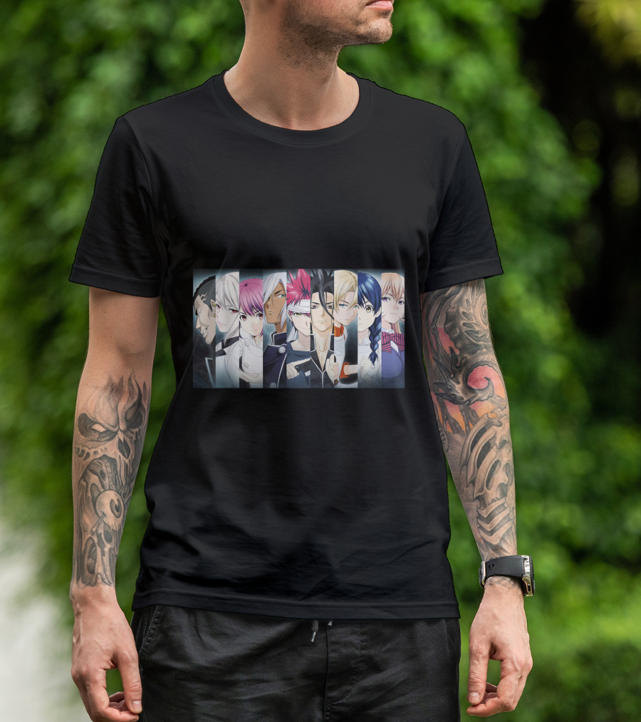 Shokugeki No Soma Anime Characters Ensemble T-Shirt
