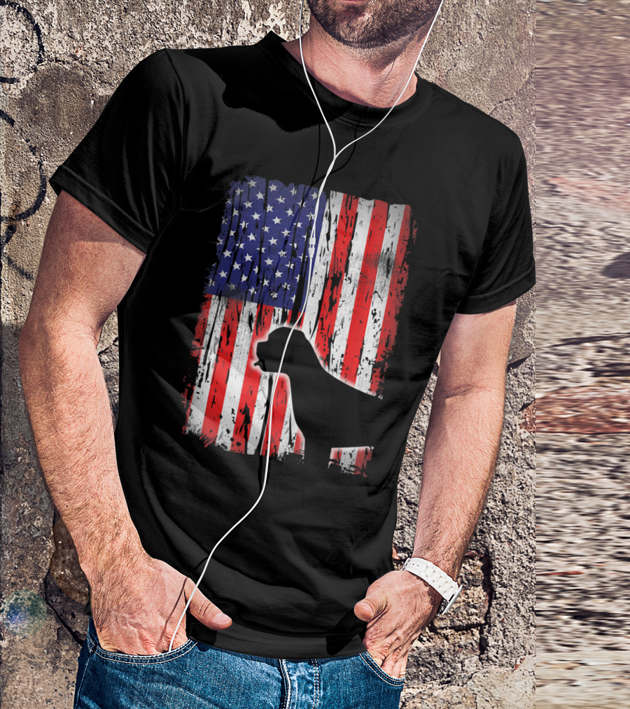 American Flag Boxer 4th Of July Patriotic T-Shirt