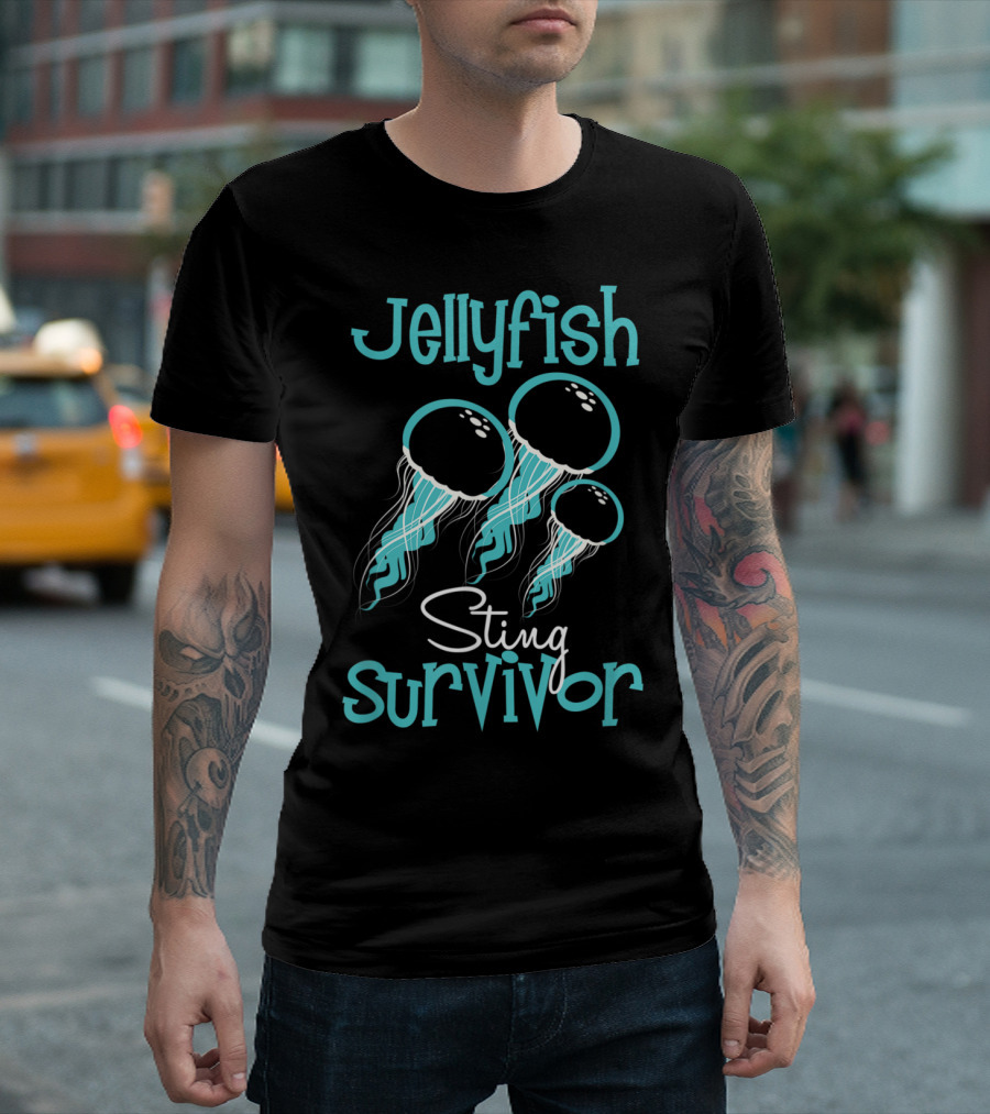 Jellyfish Sting Survivor Ocean Adventure Resilience T-Shirt