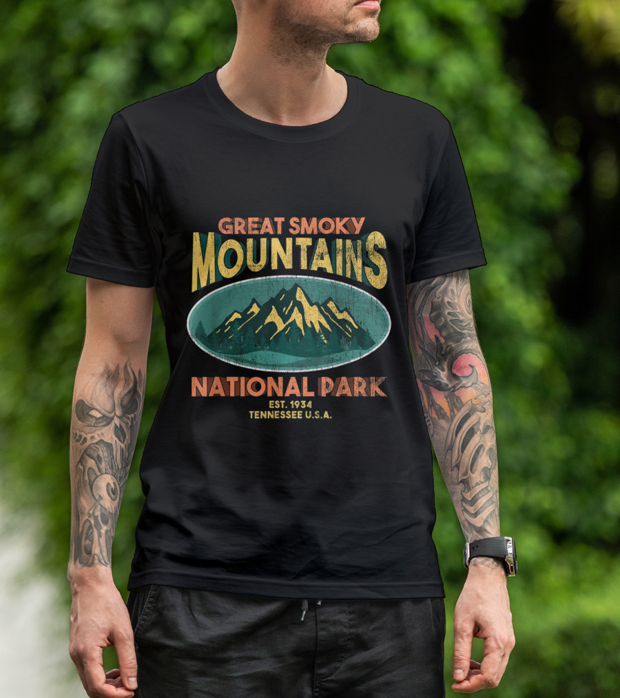 Great Smoky Mountains National Park Est. 1934 Tennessee U.S.A T-Shirt