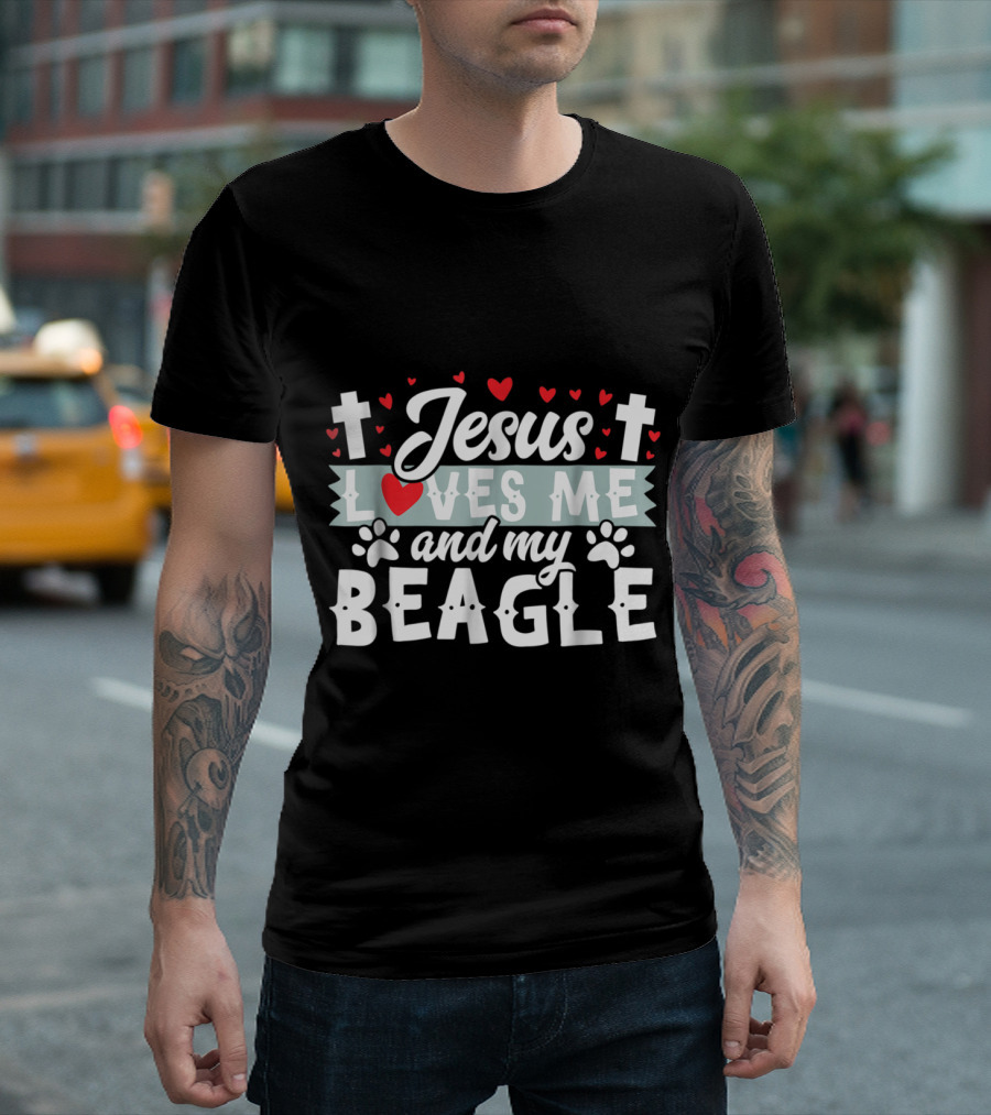 Jesus Loves Me And My Beagle T-Shirt