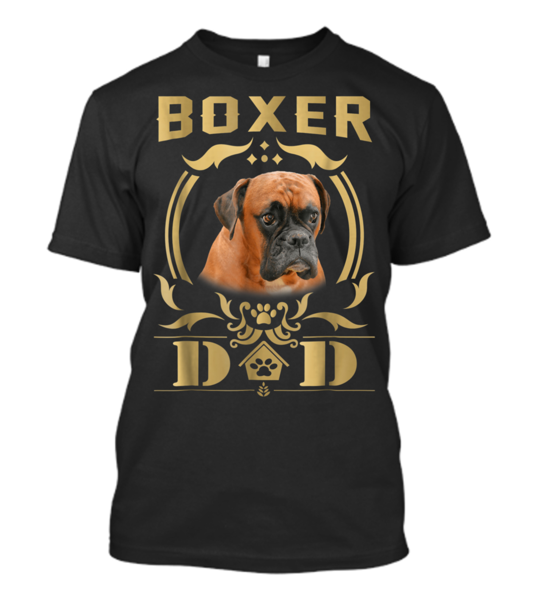 Boxer Dad Funny Father's Day With Dog T-Shirt