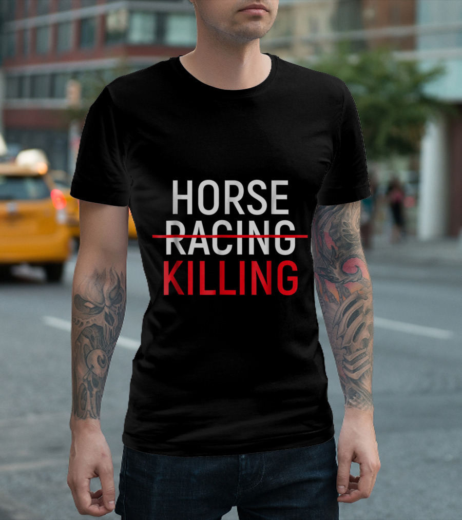 Anti Horse Racing Killing Save Racehorses T-Shirt