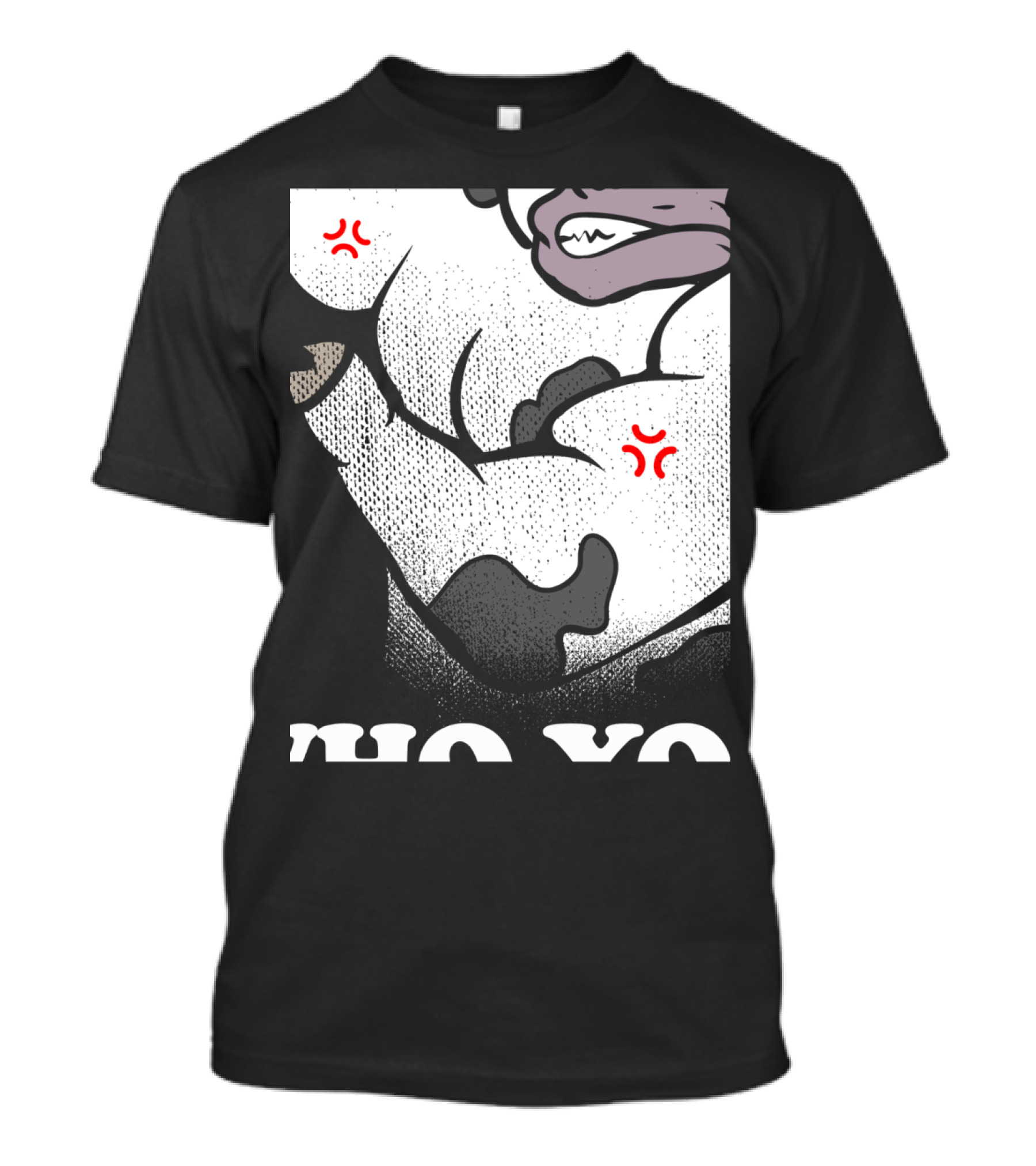 I Love Cows Spotted Angry Muscles No Yo T-Shirt