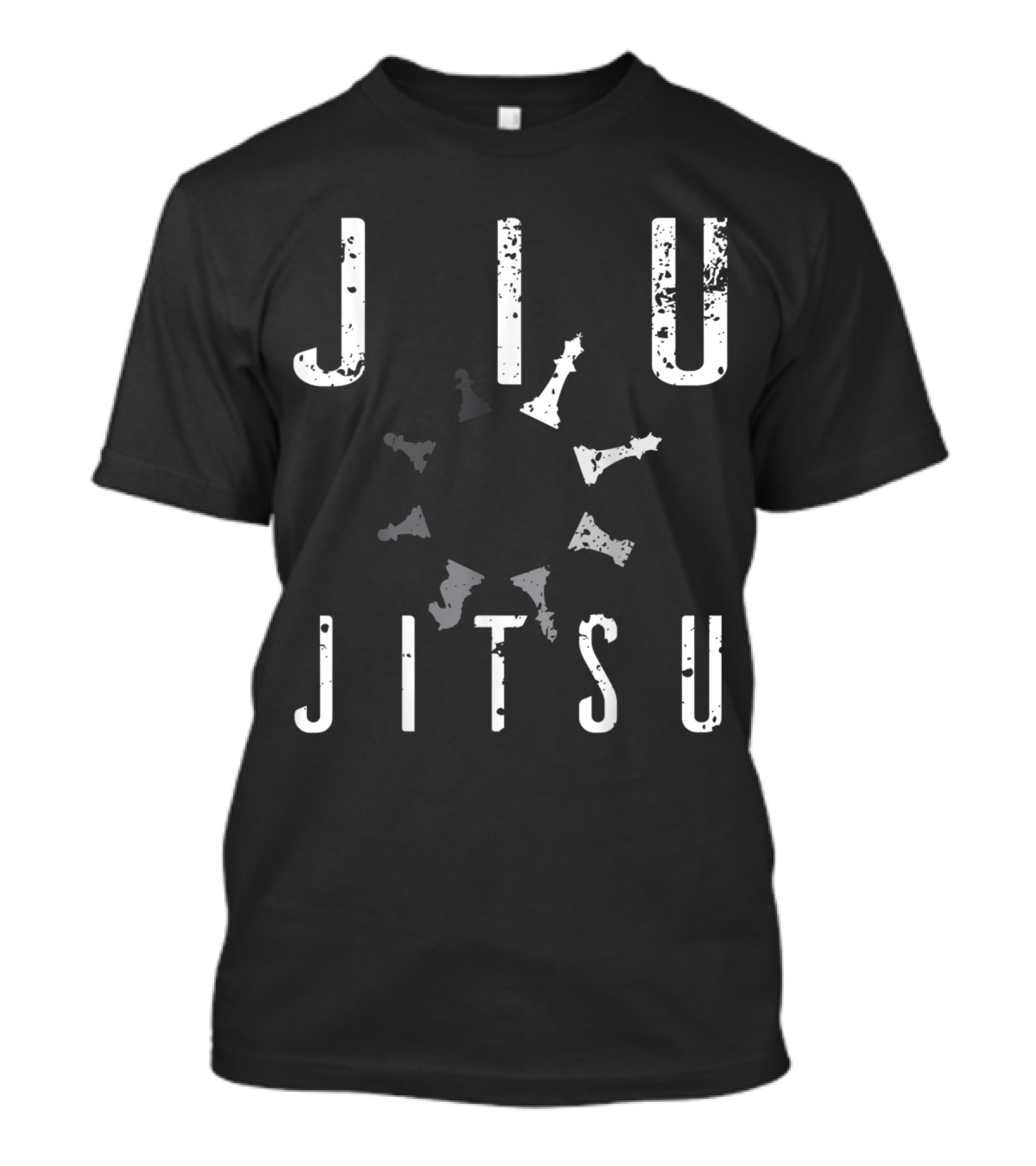 Jiu Jitsu Chess Pieces Circle Strategy T-Shirt