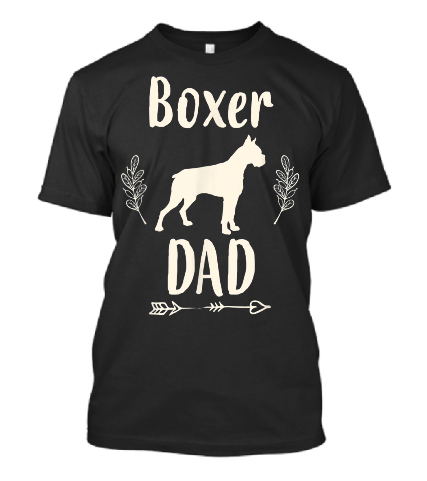 Boxer Dad Father's Day Arrow Laurel T-Shirt