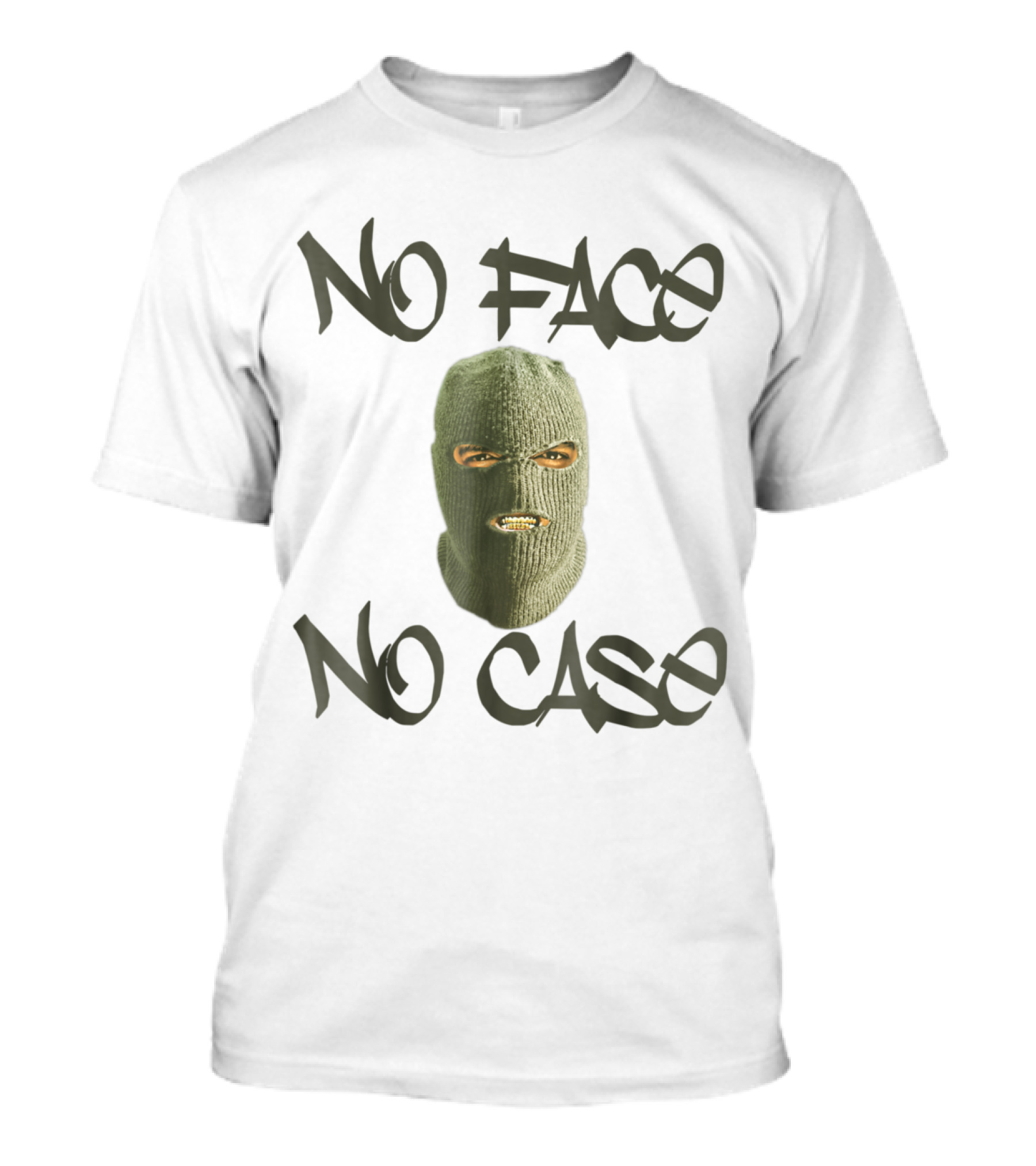 Jordan 12 Olive No Face No Case Mask T-Shirt