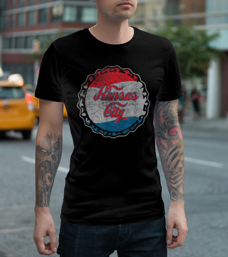 Kansas City Soda Pop Cola Bottle Cap T-Shirt
