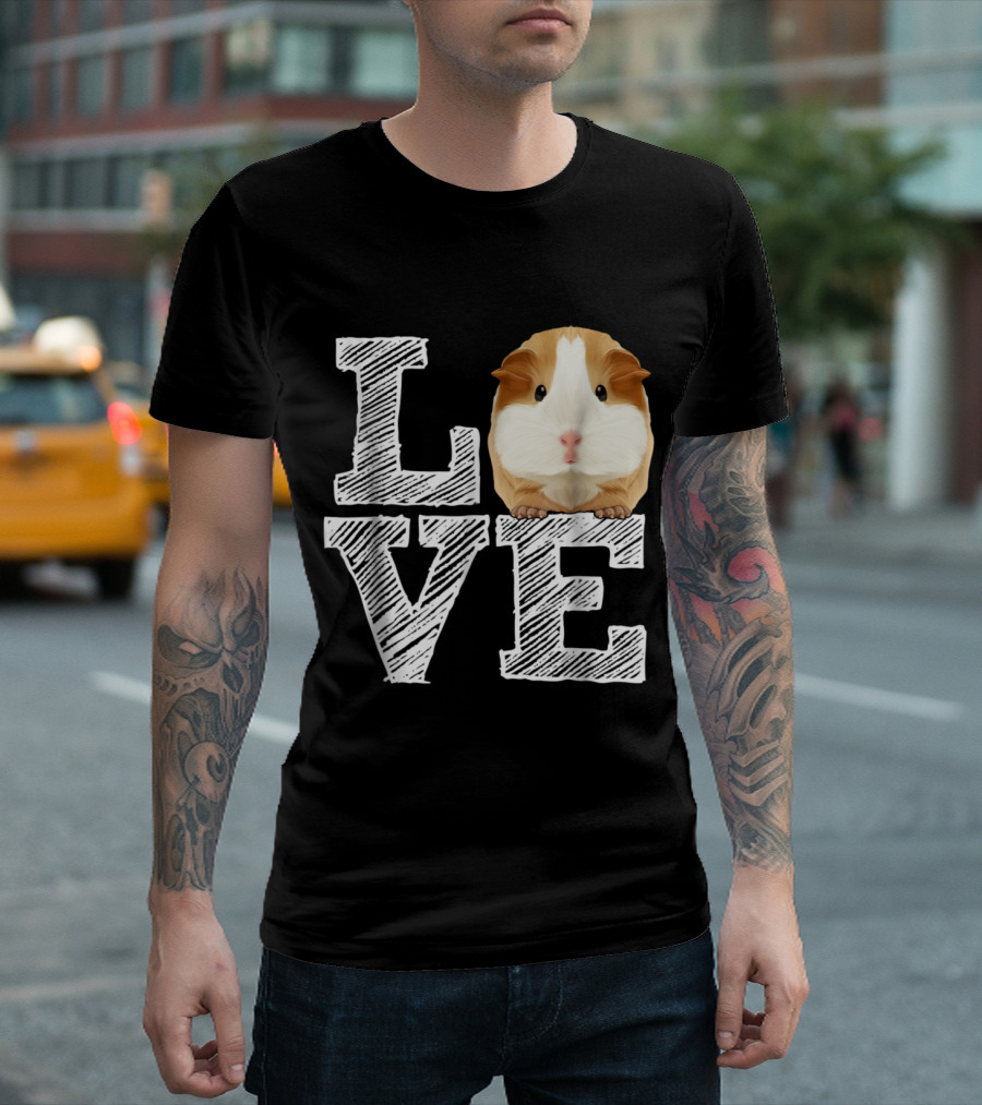 LOVE Guinea Pig Costume Cloth T-Shirt