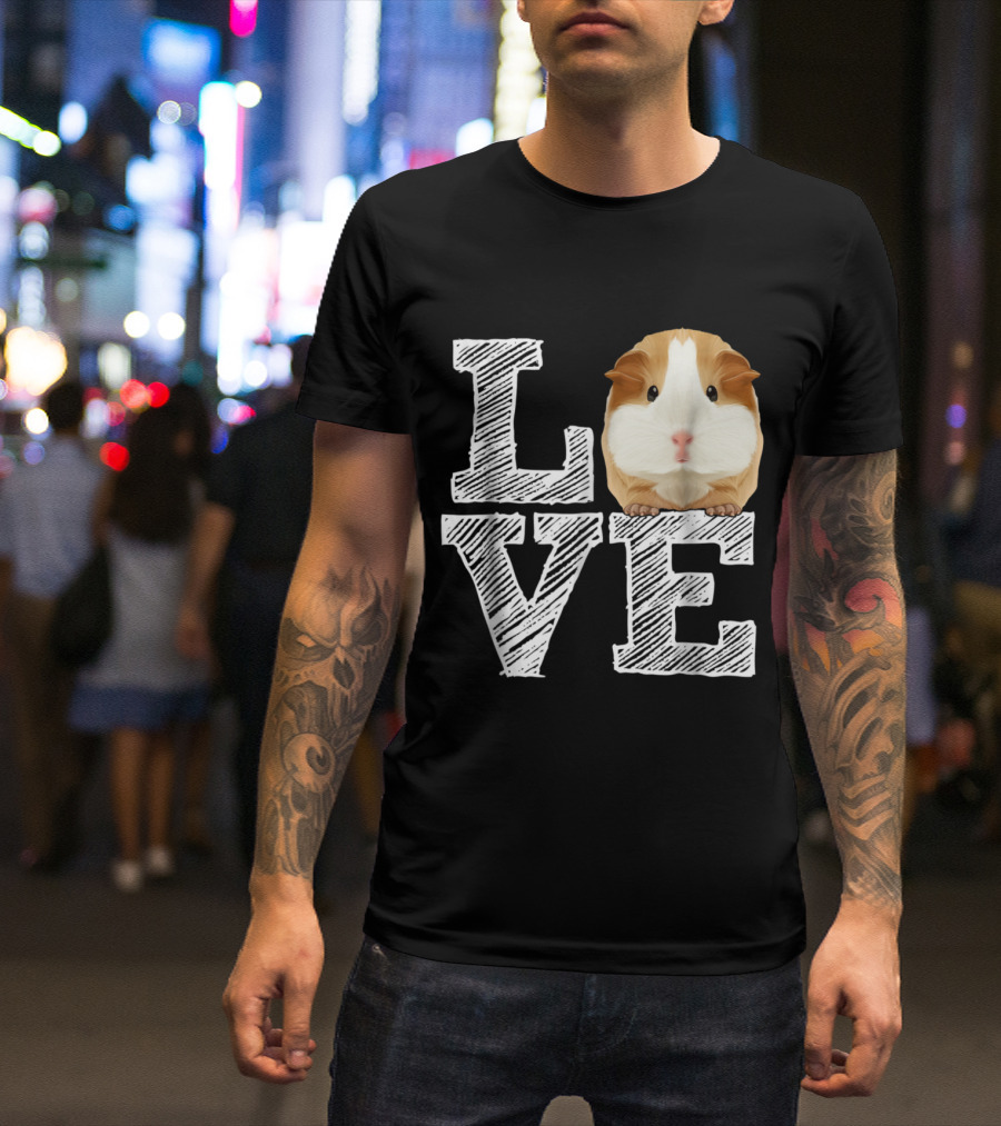 LOVE Guinea Pig Costume Cloth T-Shirt