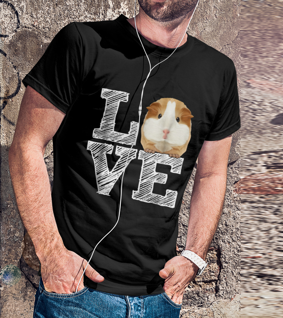 LOVE Guinea Pig Costume Cloth T-Shirt
