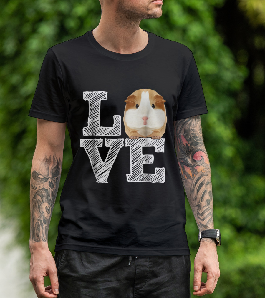 LOVE Guinea Pig Costume Cloth T-Shirt