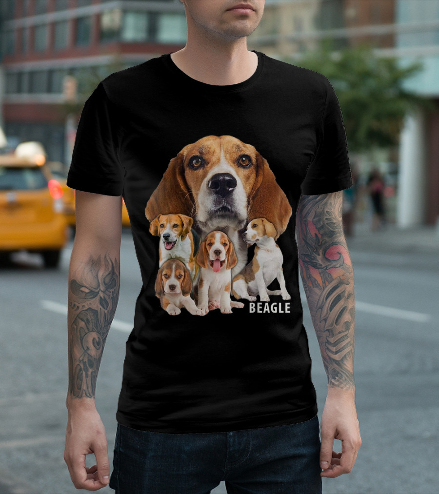 I Love My Beagle Dog Beagle Themed Funny Beagle T-Shirt
